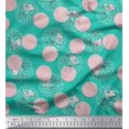 thumbnail image 1 of Soimoi Poly Georgette Fabric Dot,Bird & Fish Kids Printed Fabric 1 Yard 52 Inch Wide, 1 of 3
