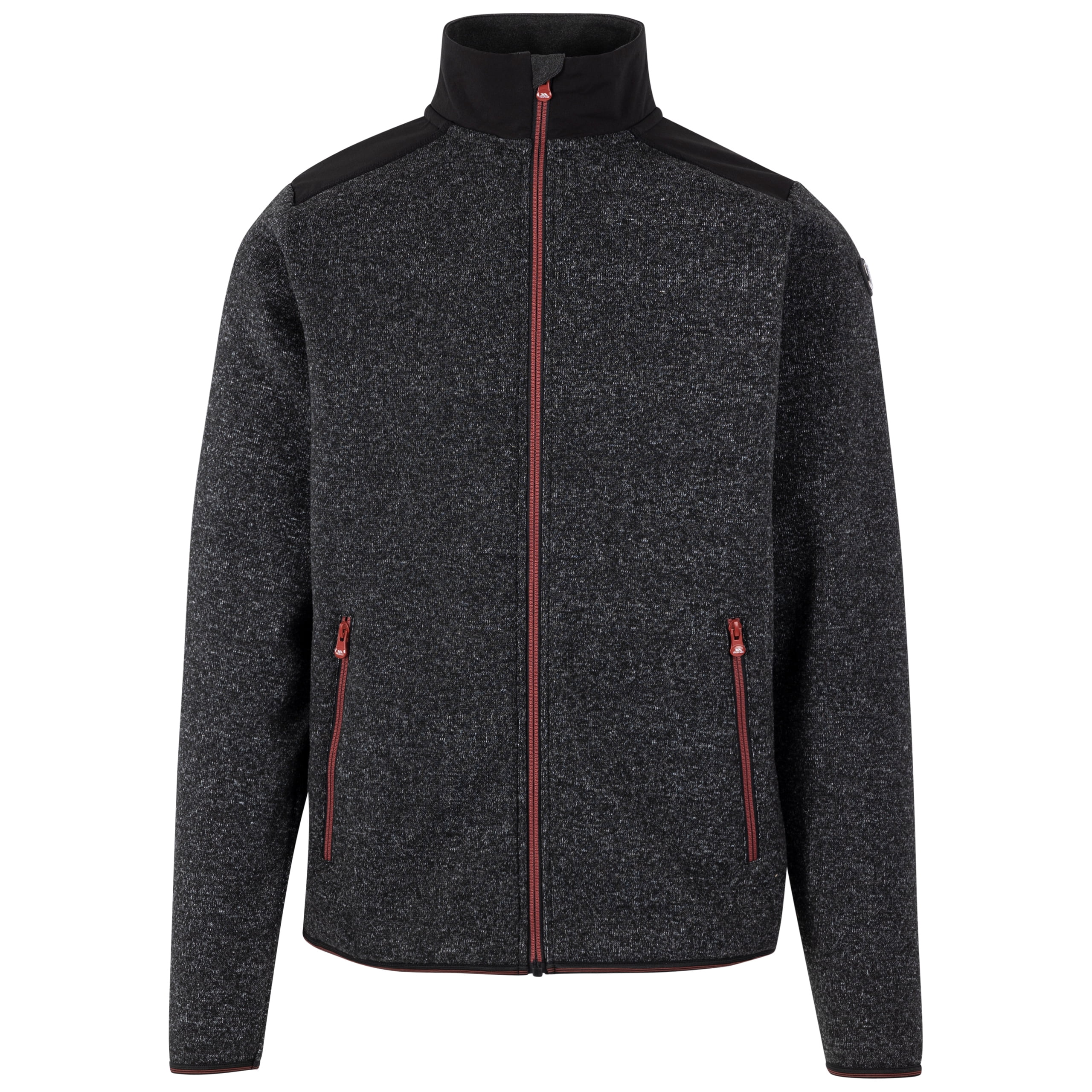 Trespass Mens Marl Fleece AT200 With Full Zip, Pockets And Brushed Back Cossal