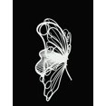 thumbnail image 3 of Hi-Line Gift Ltd Garden Decor Butterfly Chair 45 by 24 by 42-Inch White, 3 of 5