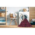 thumbnail image 2 of Ahgly Company Tapis Rectangulaire Lavable en Machine Intérieur Transitionnel Marron Rouge, 3 Pieds x 5 Pieds, 2 of 7
