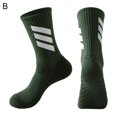 thumbnail image 1 of Solid Color Running Sports Socks Men'S Basketball Training Thickened Non-Slip Sweat Absorption Shock Absorption Medium Tube Particle Massage Bottom Socks, 1 of 1