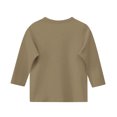 thumbnail image 4 of Plebaso Garçons Filles T-Shirts à Manches 3/4 Col Rond Blouse T-Shirt Basique Hauts Décontractés Unis T-Shirts Légers, 4 of 5
