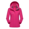 thumbnail image 1 of Qertyioot Plus Size Coat for Womens,Ladies Fleece Thickened Warm Hooded Reversible Jacket, 1 of 2