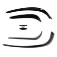thumbnail image 4 of 6pcs Car Front Bumper Spoiler Set Glossy Black Replacement for Mercedes‑Benz C‑Class W205 AMG‑LINE C43, 4 of 14