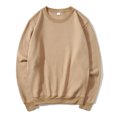 thumbnail image 2 of vdgthytj Men's Crewneck Sweatshirt Long Sleeve Basic Solid Color Shirts Fall Fleece Casual Loose Pullover Tops, 2 of 3