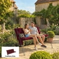 thumbnail image 2 of Outsunny Bench Cushion Water-Repellent, Wine Red, 2 of 10