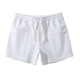 thumbnail image 2 of cllios Mens Workout Shorts Lightweight Breathable Gym Athletic Running Basketball Shorts for Men 5 inch Inseam Training Short Men with Pockets White M, 2 of 7