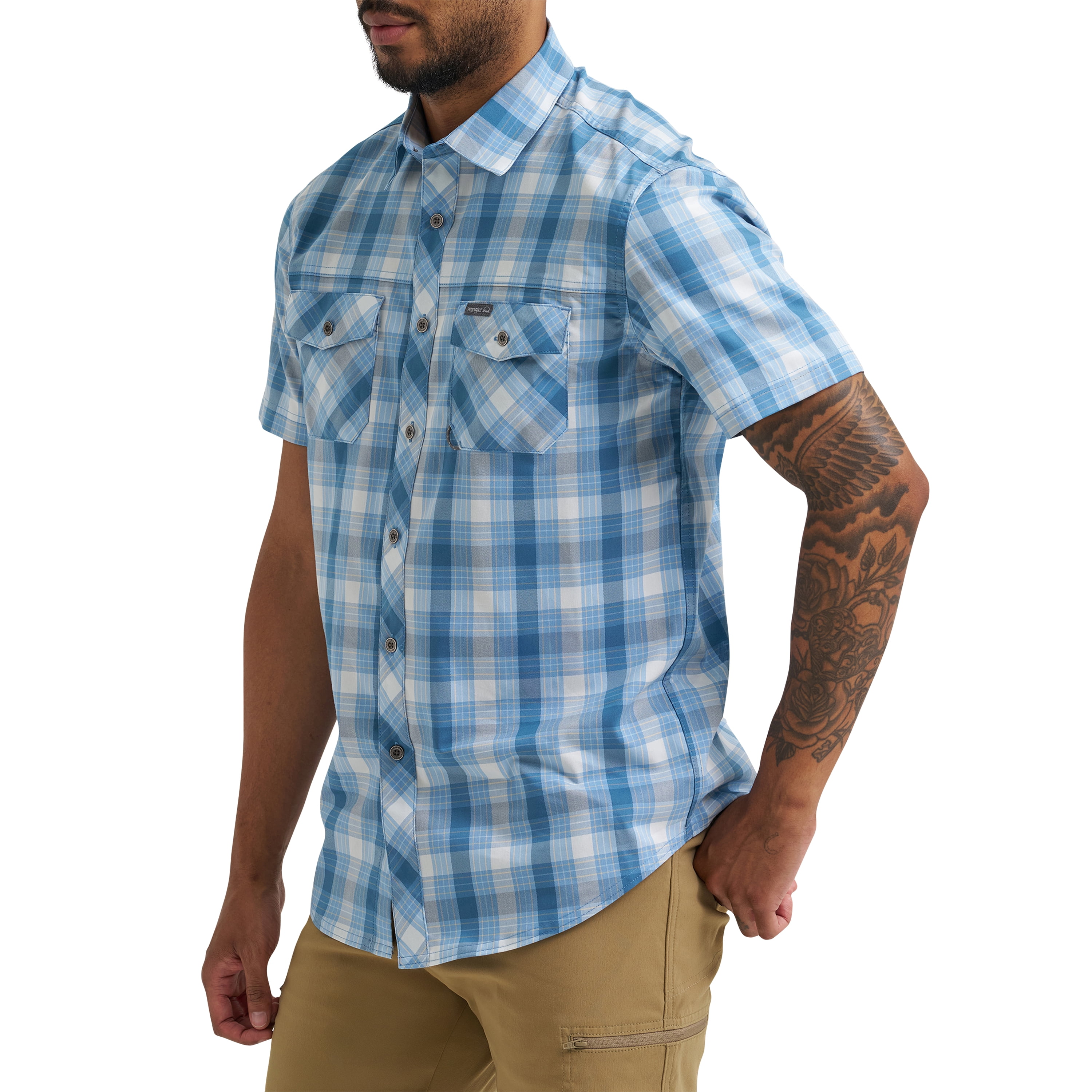 Chemise à manches courtes Fraser pour hommes Wrangler® avec une seule poche