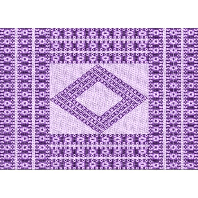 Ahgly Company Machine Washable Indoor Rectangle Transitional Blossom Pink Area Rugs, 8' x 10'