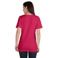 thumbnail image 3 of Inkmeso T-Shirt Basique à Col Rond pour Femmes, Manches Courtes, Coupe Régulière, Long Tee, Haut d'Entraînement, 3 of 8