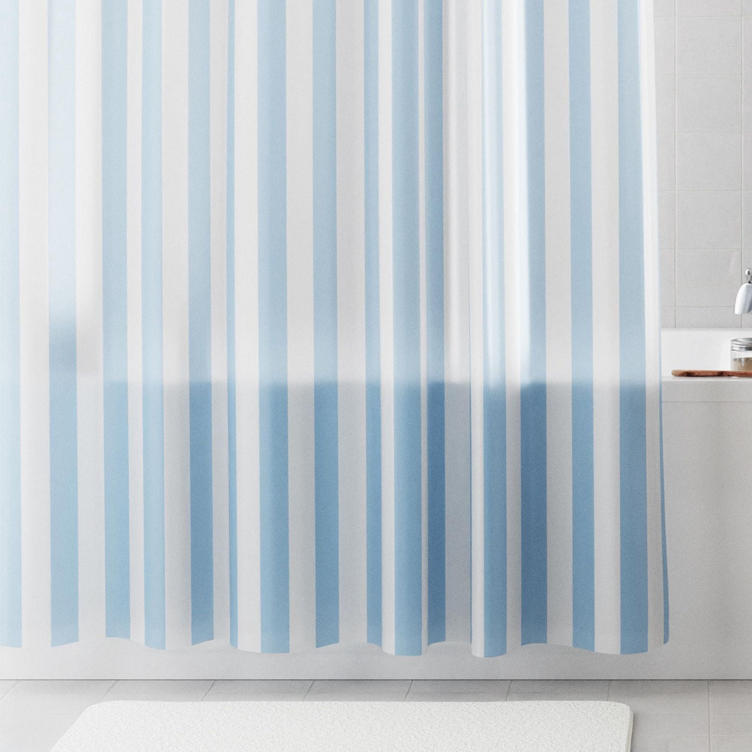 Rideau de douche décoratif imperméable en PEVA recyclé Mainstays