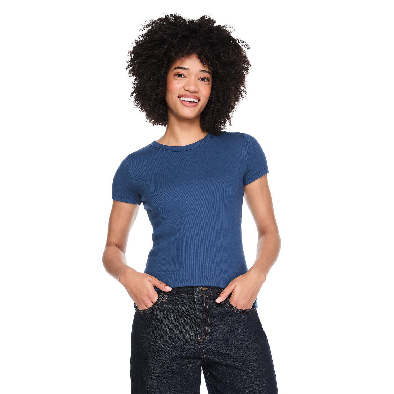 George Women's Rib Crew-Neck T-Shirt