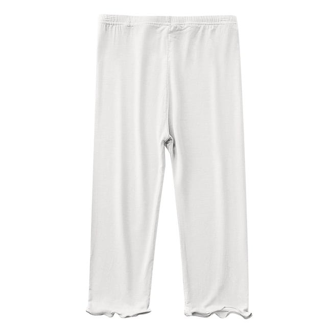 QIPOPIQ Girls' Adjustable Waist Stretch Twill Straight Leg Pant Clearance