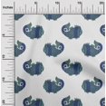 thumbnail image 1 of oneOone Viscose Chiffon Fabric Fish Block Print Fabric By Yard 42 Inch Wide, 1 of 4