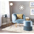 thumbnail image 2 of Le Pouf glamour Fringe de LumiSource, 2 of 4