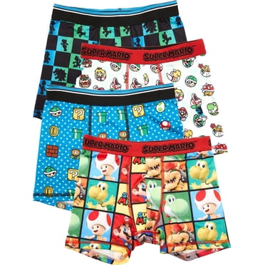 Ensemble De 4 Caleçons Boxers Super Mario Pour Garçons