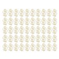 thumbnail image 4 of 50 Pcs Pinces à Papier en Alliage Pinces à Papier Dorées en Forme de Dollar Fournitures de Bureau, 4 of 9