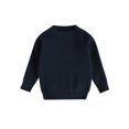 thumbnail image 3 of Kmbangi Children's Sweater+Infant's Solid Pullover Striped Pit Bar Long Sleeve Top, 3 of 8