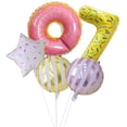 thumbnail image 4 of 32 Inch Birthday Balloon Set Birthday Party Decoration Donut Number Star Balloon Set Type 4, 4 of 7