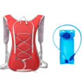 thumbnail image 1 of Hydration Backpack Running Cycling 2L Water Bladder Nylon Reflective Lightweight 330g Water Resistant Breathable for Outdoor Sports Hiking Marathon Hzhnb | Nylon, Red, 1 of 7