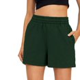 thumbnail image 1 of Women‘s Shorts Casual Summer Drawstring Comfy Elastic High Waist Running Shorts With Pockets, 1 of 4