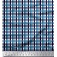thumbnail image 1 of Soimoi Rayon Fabric Gingham Check Printed Fabric 1 Yard 56 Inch Wide, 1 of 3
