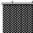 thumbnail image 3 of veasfak Rideau Occultant Voiture Chambre Cuisine 45x125cm Pois Noirs, 3 of 6