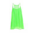 thumbnail image 1 of Innerwin Robe Mini Couleur Unie Débardeur Femme Fête Encolure Dégagée Ample Été Plage Robe d'Été Fluorescence L, 1 of 2