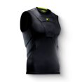 thumbnail image 1 of Storelli BodyShield Sleeveless Undershirt | Protective Soccer Base Layer | Lightweight Compression Top | Padded Chest and Rib Protection | Black | Small, 1 of 4