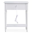 thumbnail image 2 of Leick Home Coastal Notions Table de Nuit en Bois Orchidée, Blanc, 2 of 11
