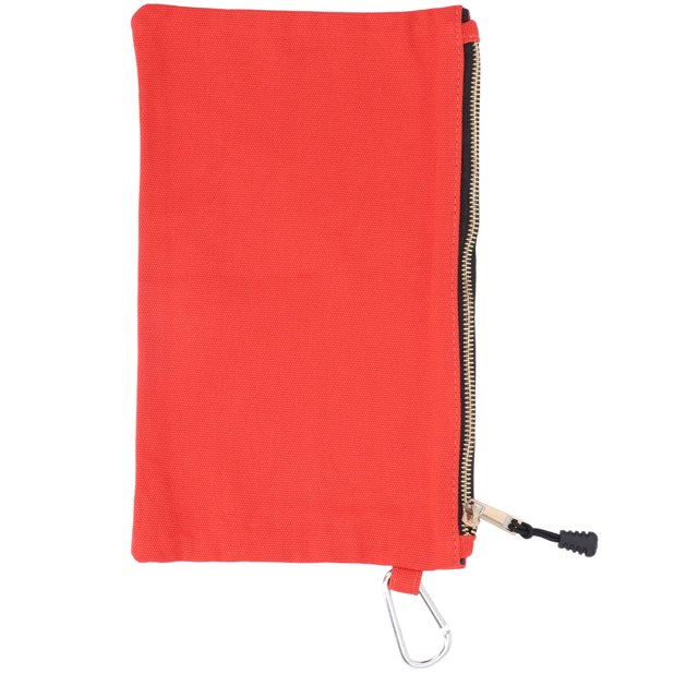 Pochette Polyvalente, Sac à Outils de Rangement Intelligent Imperméable avec Mousqueton pour Extérieur Orange