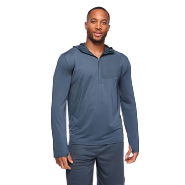 Haut à capuchon zippé au quart Athletic Works pour hommes
