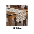 thumbnail image 4 of mmirethe Easy Wash Crochet Lace Table Runner For Elegant Wedding Reception Luxurious light coffee 40*200cm 1Set, 4 of 6