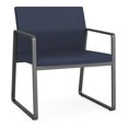 thumbnail image 1 of Fauteuil d'Appoint Surdimensionné Gansett pour Réception / Acier Charbon / Bleu, 1 of 5