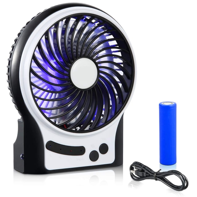 lileng-831 Noir Ventilateur mini USB de 4 Pouces