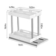 thumbnail image 3 of Lksixu Rangement Multifonctionnel Grande Capacité Évier Rotatif Tridimensionnel Réfrigérateur Rangement, Deux Colonnes Horizontales et Deux Colonnes, le Rangement n'Est Plus Plat, Bacs de Rangement Organisateurs et Rangement, 3 of 8