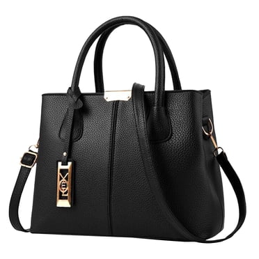 Bmisegm Sac à Main Mode Sac Simple Grande Capacité Sac à une Épaule pour Femme Cabas de Travail Noir Taille Unique