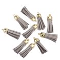 thumbnail image 2 of 10 Pieces Keychain Charms Tassels Decorations Accessory Finding Supplies Craft Accessories Jewelry Making Props Tassel for DIY Light grey, 2 of 6