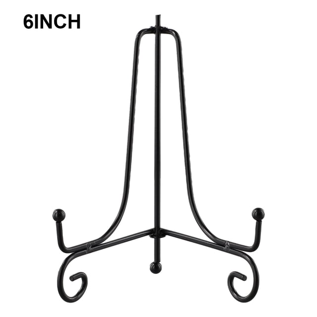 Diy picture frame black iron plate display stand rack easel storage stand