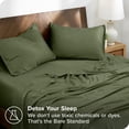 thumbnail image 4 of Bare Home TENCEL™ Sheet Set - Lyocell derived from Eucalyptus - Full, Cypress, 4 of 7