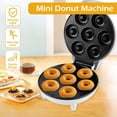 thumbnail image 3 of CHUANK Mini Doughnut Maker 1200W Non-Stick Donut Maker Machine 7 Holes Round Electric Donut Maker with Anti Slip Feet Minimalist Portable Easy Release for Breakfast Kitchen Home Travel 7., 3 of 9