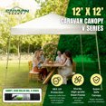 thumbnail image 2 of Caravan Canopy V-Series 2 Slant Leg 12 X 12 Foot Canopy Kit, White, 2 of 8