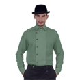 thumbnail image 1 of The Pirate Dressing C1293 Ulysses Side-Button Shirt- Green - Medium, 1 of 1