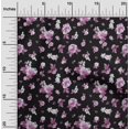 thumbnail image 2 of oneOone Polyester Spandex Black Fabric Florals Sewing Material Print Fabric By The Yard 56 Inch Wide, 2 of 4