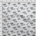 thumbnail image 3 of oneOone Polyester Lycra Fabric Tree & Animals Ikat Printed Craft Fabric BTY 56 Inch Wide, 3 of 4