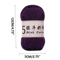thumbnail image 3 of Birdeem 5 Strands Milk Cotton Doll Crochet Diy Knitting Thread Baby Sweater Wool Ball, 3 of 6