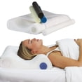 thumbnail image 1 of Double Core Select Oreiller Cervical - Oreiller Orthopédique de Soutien pour le Cou avec 4 Rouleaux Cervicaux Ajustables pour Soulager la Douleur au Cou, Alignement de la Colonne Vertébrale et Soutien de la Posture - pour Dormeurs sur le Côté et sur le Dos, 1 of 9