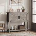 thumbnail image 4 of Kojooin Farmhouse Console Table, Entryway Table with Storage Shelf, Coffee Bar Cabinet, Sofa Tables Buffet Sideboard for Kitchen, Hallway, Dining, 4 of 8