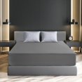 thumbnail image 1 of Lux Decor Collection Fitted Bed Sheet, 16" Deep Pocket Twin Sheets - 1800 Thread Count Microfiber Fitted Sheet (Twin, Grey), 1 of 5