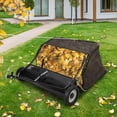 thumbnail image 3 of QinaQin 42 Inch Tow Behind Lawn Sweeper, Heavy Duty, Black, 3 of 7